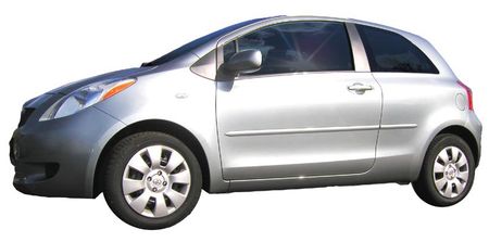 2007-2011 Toyota Yaris Coupe 2 Dr Painted Body Side Moldings
