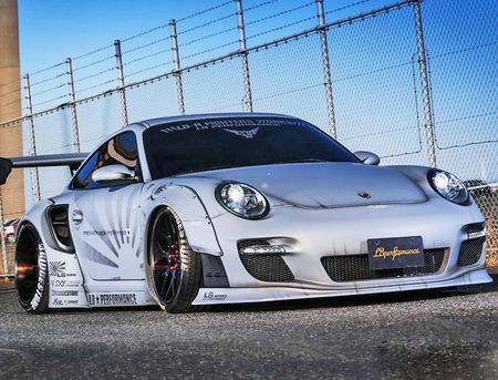2007-2012 Porsche 997 Turbo Liberty Walk Complete Body Kit Version 1 FRP LW-997-0002