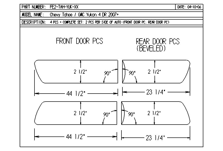 20072011 Chevrolet Tahoe Painted OEM Body Side Moldings