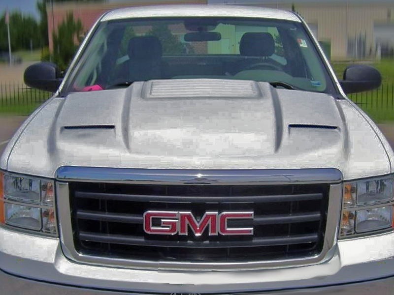 20072013 GMC Sierra 1500 Cowl Type2 Style Functional Ram Air Hood
