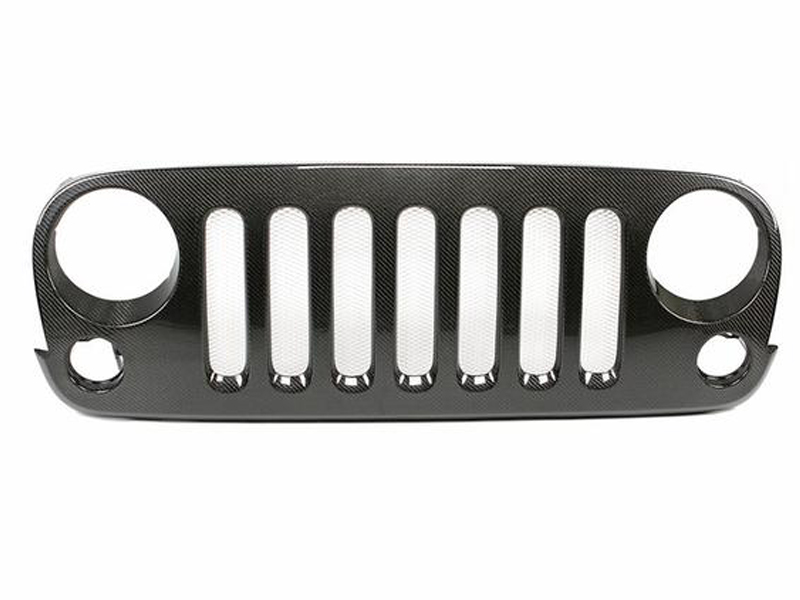 2007 2013 Jeep JK Carbon Fiber Front Grille