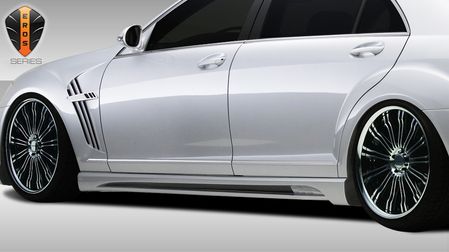2007-2013 Mercedes Benz S Class W221 Eros Version 2 Side Skirts - 2 Piece