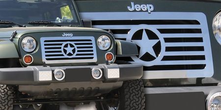 2007-2014 Jeep Wrangler JK Custom Series Stainless Grille w/ Center Star Design