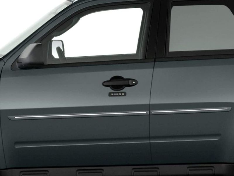 20082012 Mercury Mariner Painted Body Side Moldings w/ Chrome Line Insert