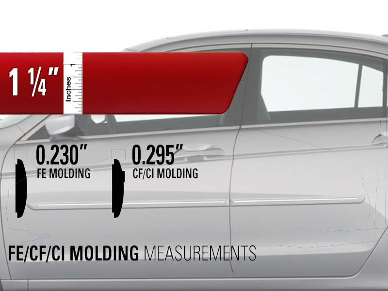 20082012 Honda Accord Sedan 4Dr Painted Body Side Moldings w/ Chrome
