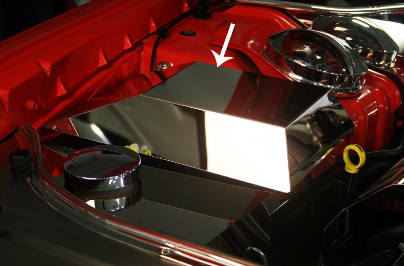 20092017 Dodge Challenger Stainless Engine Fuse Box Cover 153016