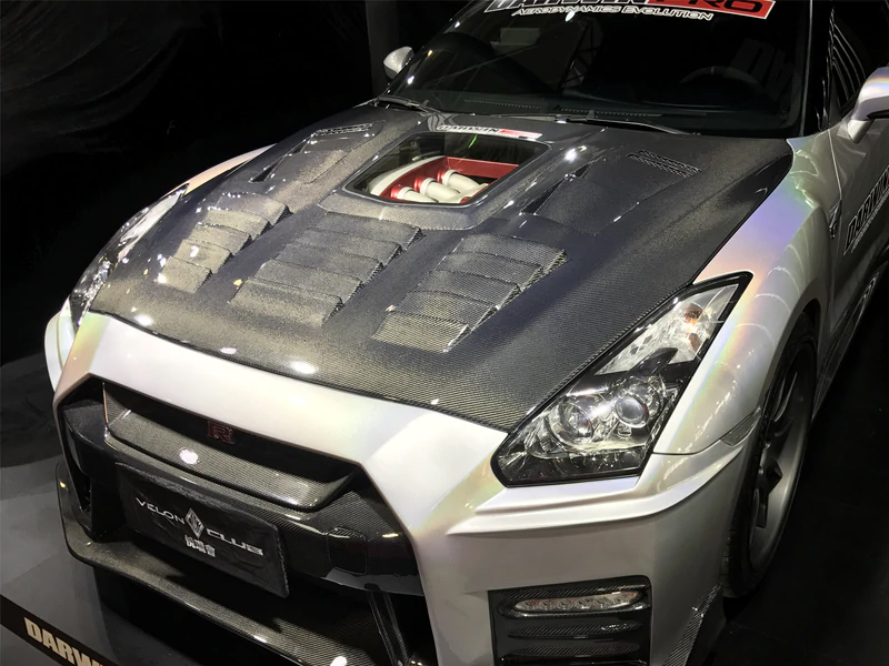2008-2016 Nissan GTR R35 CBA DBA IMP Style Hood Darwin Pro