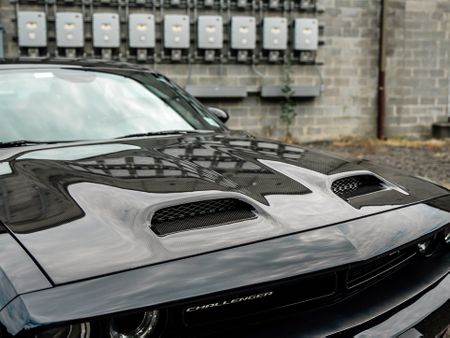 2008-2023 Challenger Redeye Style Carbon Fiber Ram Air Hood