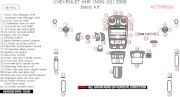 2008 Chevrolet HHR Basic Dash Kit, 46 Pcs (Non-SS)