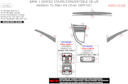 2008-Up BMW 1 Series Addition To Main Trim Kit (Over OEM Kit), 11 Pcs