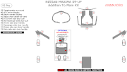 2009 2010 Nissan Maxima Addition to Main Dash Trim Kit, 15 Pcs