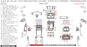 2009-UP Audi Q5 Main Dash Trim Kit, w/o Navigation, w/ Multitronic, 39 Pcs