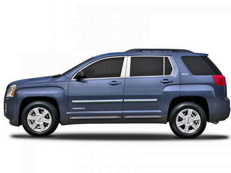 20102017 Chevrolet Equinox Painted Side Moldings w/ Chrome Line Insert