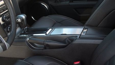 2010-2012 Ford Mustang Center Console Cup Holder Brushed Cover by ACC