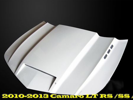 2010-2013 Chevrolet Camaro Type-SMS Style Functional Heat Extractor Ram Air Hood