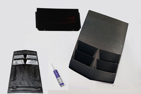 2010-2014 Chevrolet Camaro  ZL1 Styled Carbon Fiber Extractor Hood  with Rain Tray Insert 
