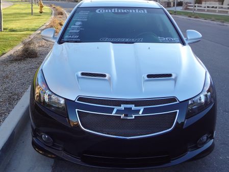 2010-2015 Chevrolet Cruze Black Wrinkle Front Grilles Replacement