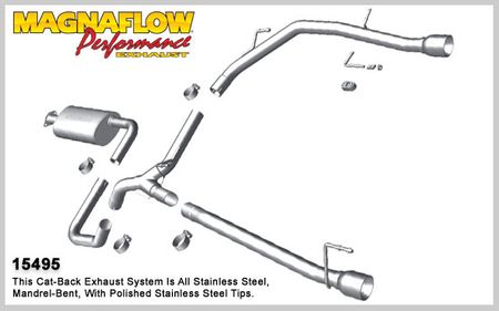 2010-2015 Chevrolet Cruze MagnaFlow Stainless Cat-Back System