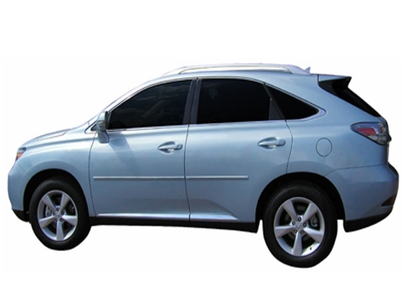 2010 Lexus RX350 Painted Body Side Moldings w/ Chrome Line Insert