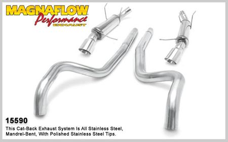 2011 2012 Ford Mustang GT V8 5.0L Competition Series Cat-Back Exhaust System