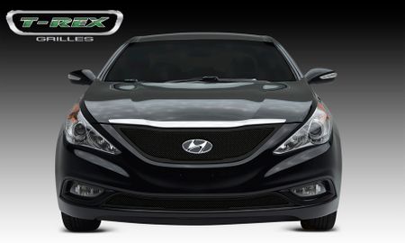 2011-2013 Hyundai Sonata Upper Class Stainless Main Mesh Grille - All Black