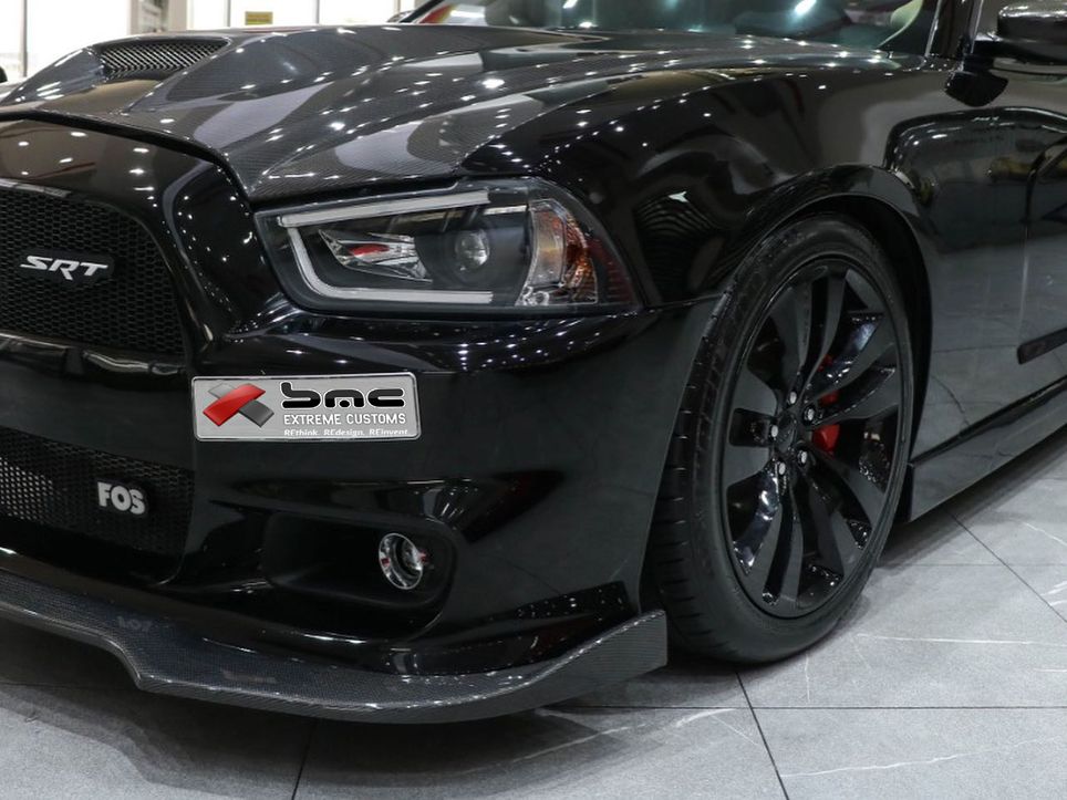 20112014 Dodge Charger SRT Front Air Dam Lip Spoiler Carbon Fiber