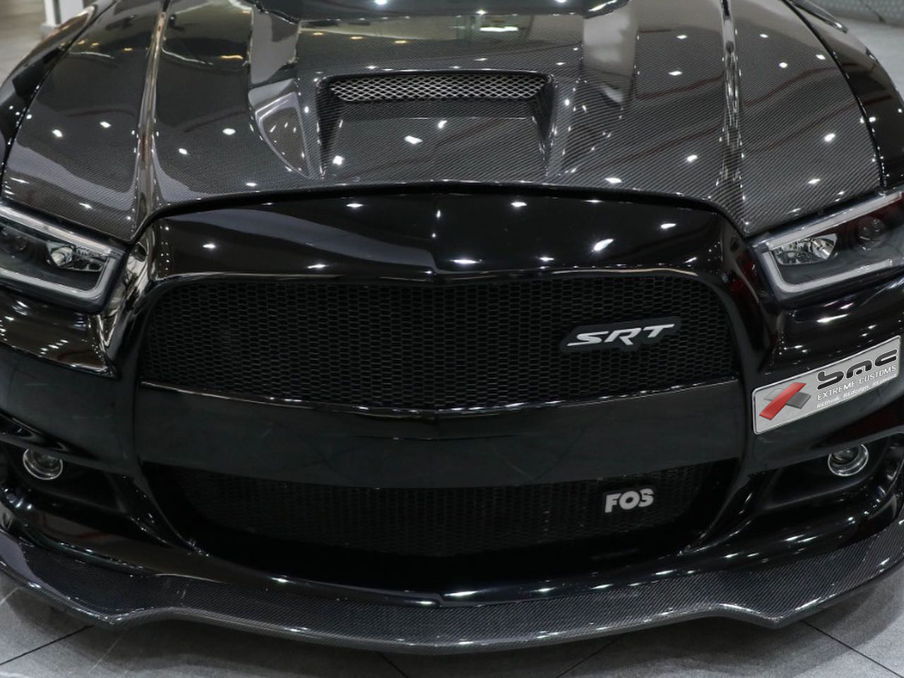 20112014 Dodge Charger SRT Front Air Dam Lip Spoiler Carbon Fiber