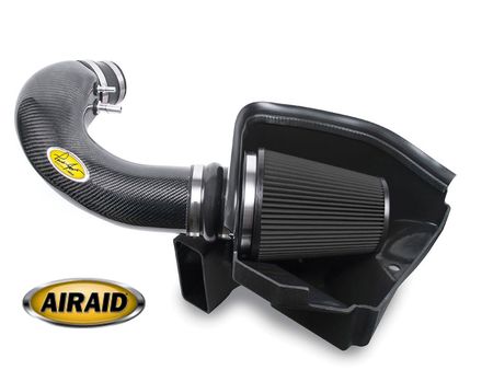 2011-2014 Ford Mustang GT 5.0L MXP Intake System w/ Carbon Fiber Tube (Dry / Black Media AIR452-264C