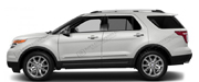 2011 - 2018 Ford Explorer Engraved Painted Moldings with a Color Insert