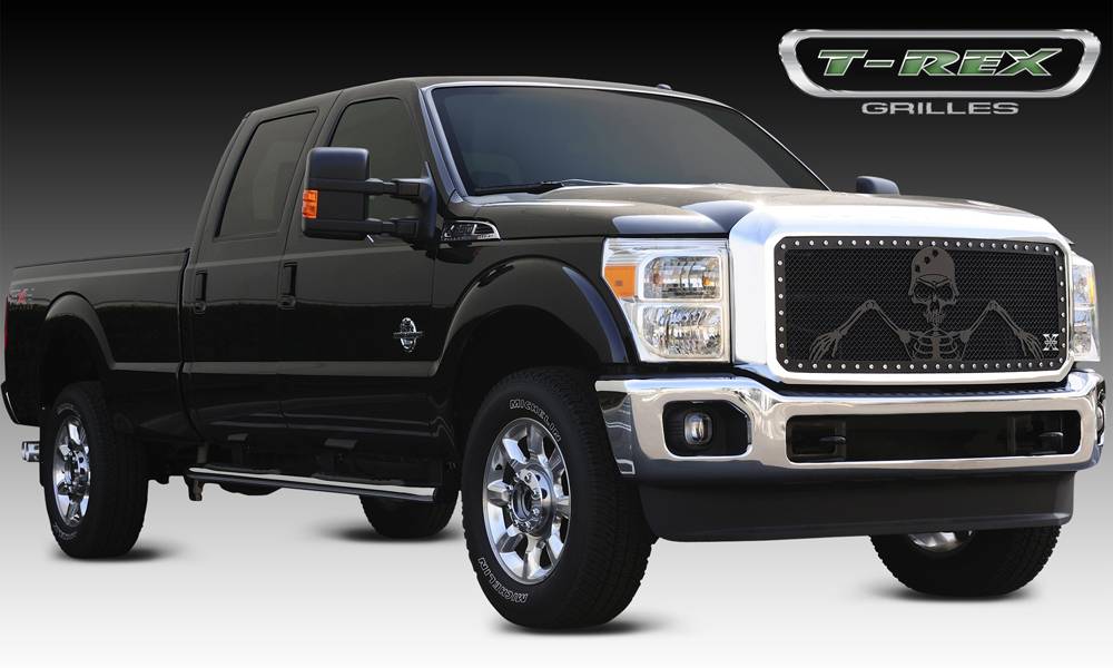 thumbnail image 2 of Grille For 2011-2016 Ford F250 F350 Super Duty Grill Raptor Style W/Letter Black 2 of 14
