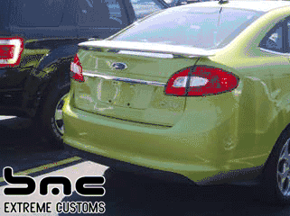 2011 Ford Fiesta Sedan Custom Pedestal Spoiler / Rear Deck Wing