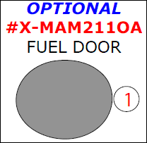 2011 Mazda 2 Exterior Optional Fuel Door Trim Kit, 1 Pc