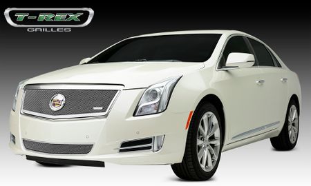 2013-2014 Cadillac XTS - Upper Class, Formed Mesh Grille, Main, Full Opening, Overlay, 1 Pc, Polished Stainless Steel (Will not fit Platinum Edition).