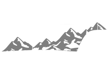 2013-2019 Jeep Cherokee Mountain Range Body Side Graphic Kit 1