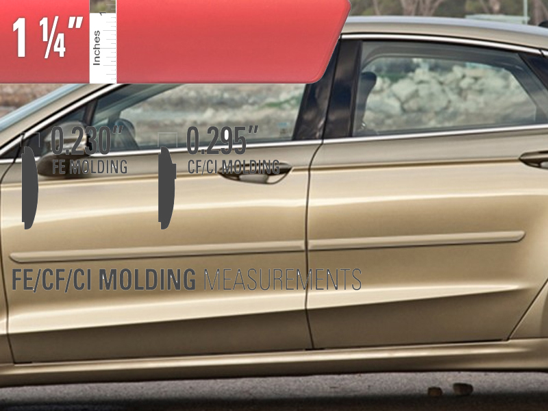 Dodge Grand Caravan Painted Body Side Moldings, 2018, 2019, 2020