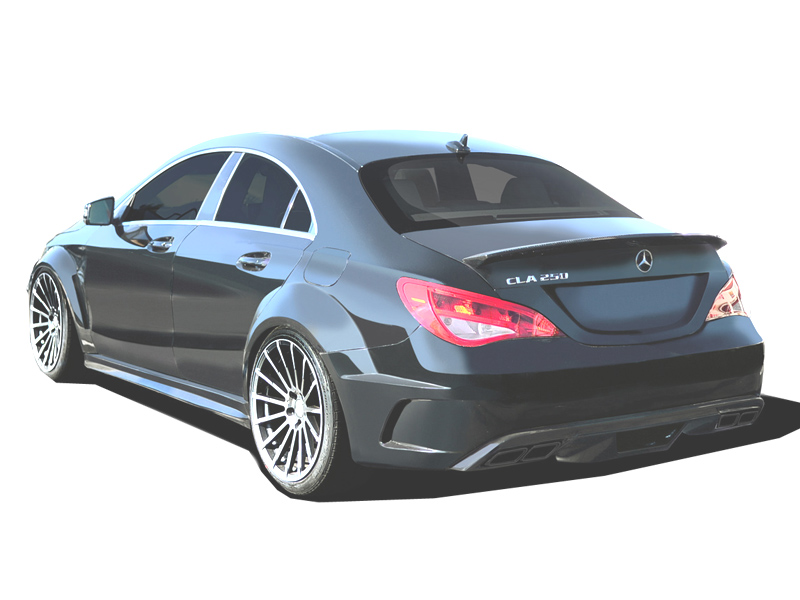 2014-2015 Mercedes CLA Class Black Series Look Wide Body Kit