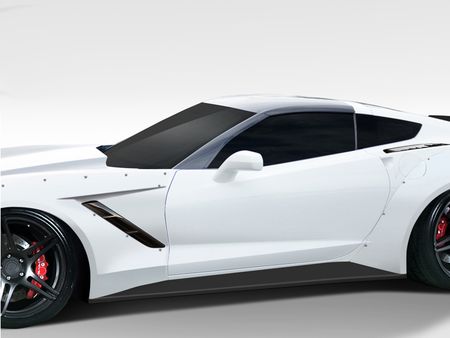 2014-2019 Corvette C7 Duraflex Gran Veloce Wide Body Side Skirts