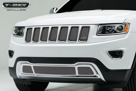 2014 Jeep Grand Cherokee - Sport Series Formed Mesh Grille - Stainless Steel - Triple Chrome Plated - 1Pc