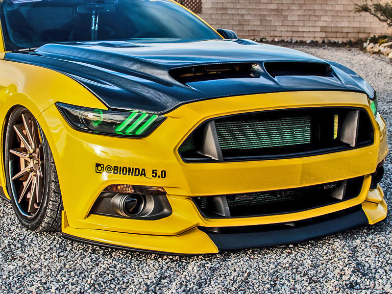 20152017 Mustang HCM Carbon Fiber S1 Hood MUS1517CF38HD