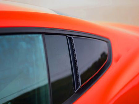 2015-2020 Mustang ROUSH Quarter Window Scoops (Black) 421881