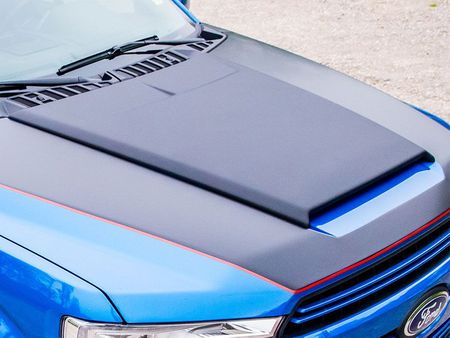 2015-2020 Ford F-150 Hood Scoop | Satin Black | No Drill