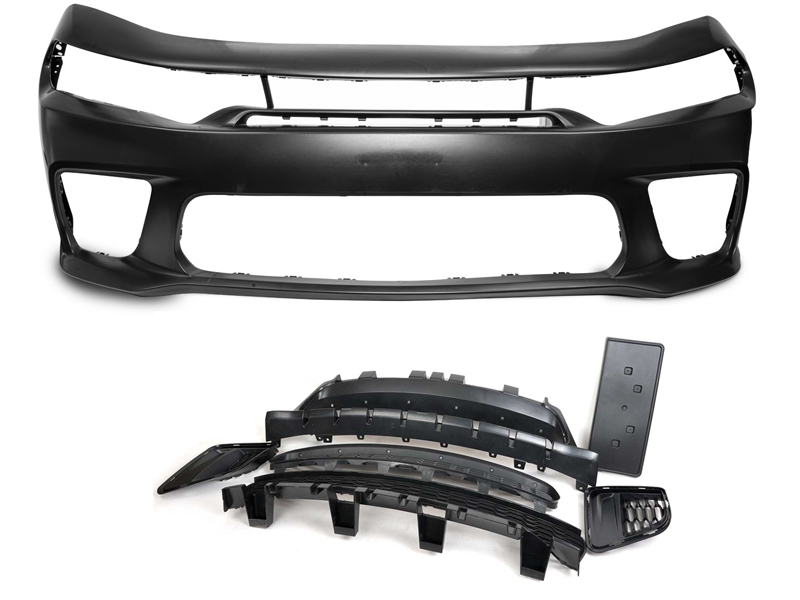 Perfect Fit Front Bumper Assembly For 2015-2022 Dodge Charger Widebody SRT – Replacement