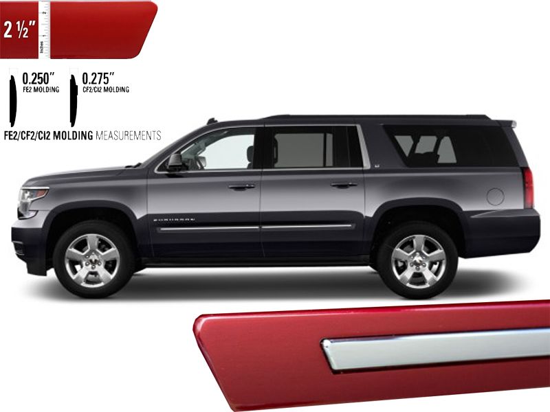 20152020 GMC YUKON XL CHROMELINE BODY SIDE MOLDING