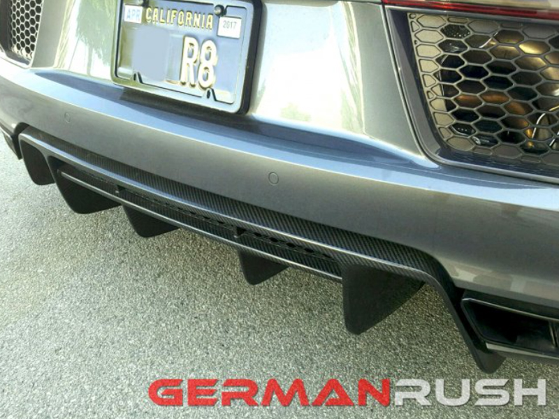 Audi R8 2016-2018 Carbon Fiber Rear Diffuser GR8CFRD16