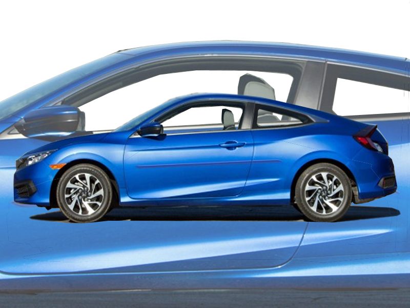 20162021 HONDA CIVIC 2 DR PAINTED BODY SIDE MOLDING