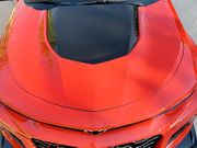 2016-2023 Chevy Camaro ZL1 Black Front Bumper Hood Guards Aluminum CF
