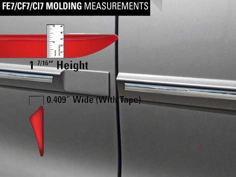 20162023 HONDA RIDGELINE CHROMELINE PAINTED BODY SIDE MOLDING