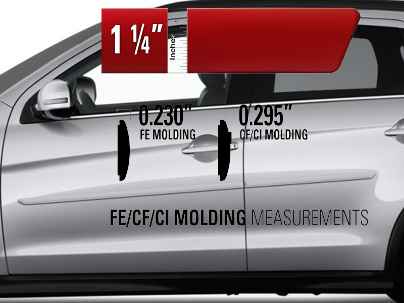 20162023 MITSUBISHI OUTLANDER SPORT PAINTED BODY SIDE MOLDING