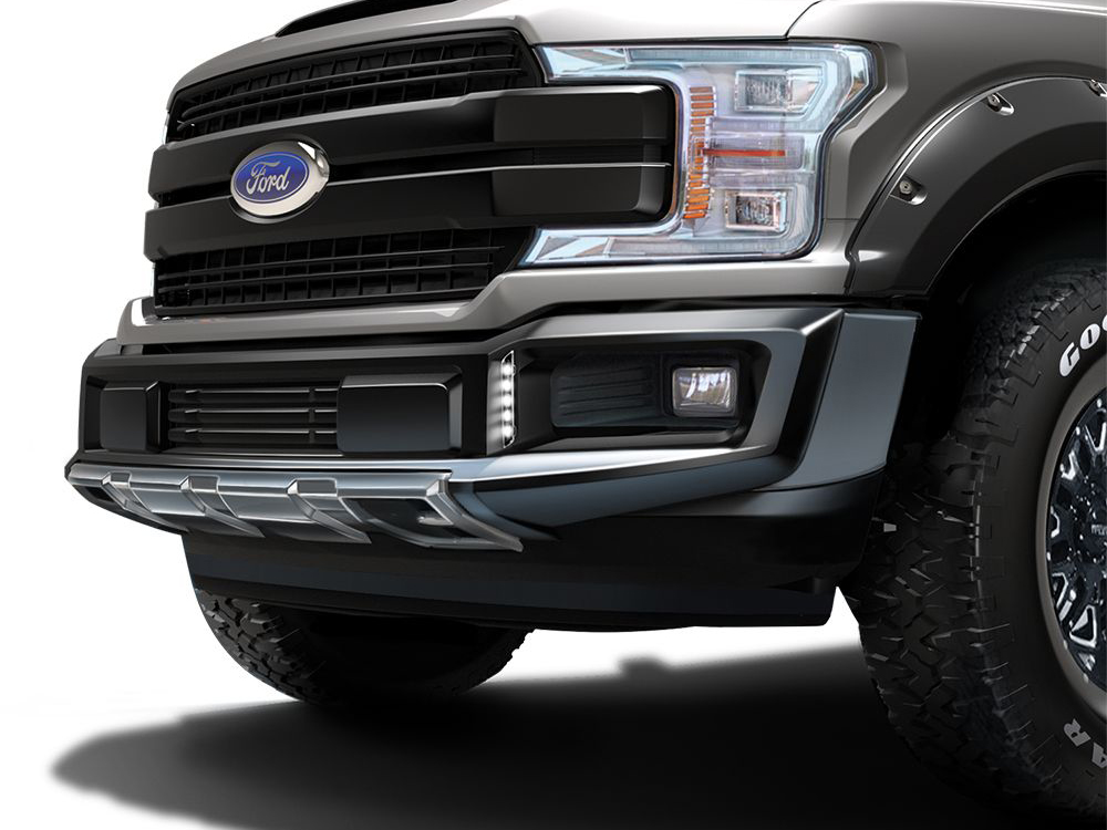 20182020 Ford F150 Front Bumper Guard w/ DRL Satin Black