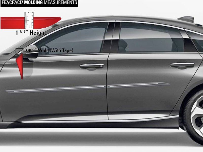 20182022 HONDA ACCORD 4 DR CHROMELINE PAINTED BODY SIDE MOLDING